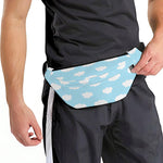 Sky Cloud Pattern Print Fanny Pack