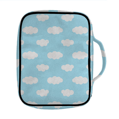 Sky Cloud Pattern Print Front Pocket Bible Bag