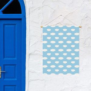 Sky Cloud Pattern Print Garden Flag