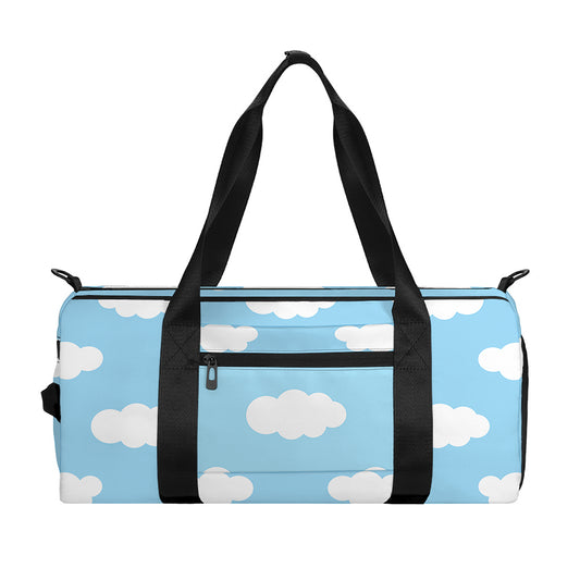 Sky Cloud Pattern Print Gym Bag