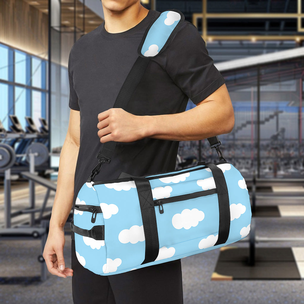 Sky Cloud Pattern Print Gym Bag