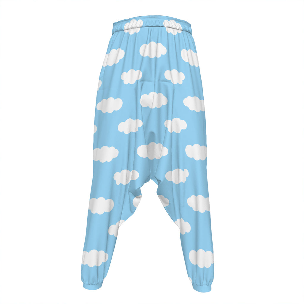 Sky Cloud Pattern Print Hammer Pants