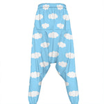 Sky Cloud Pattern Print Hammer Pants