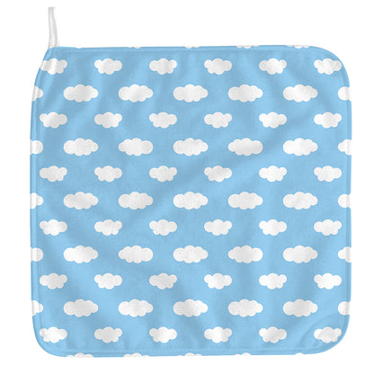 Sky Cloud Pattern Print Hand Towel