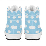 Sky Cloud Pattern Print High Top Leather Sneakers