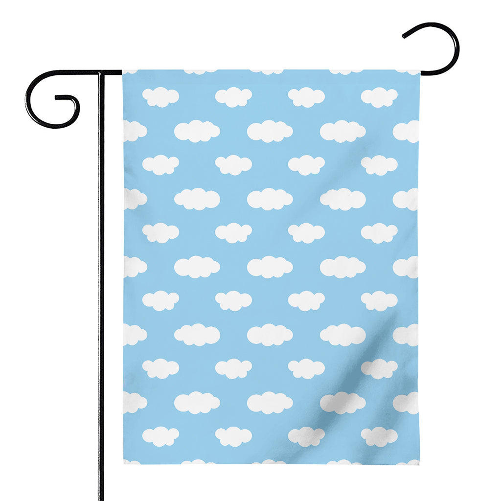 Sky Cloud Pattern Print House Flag