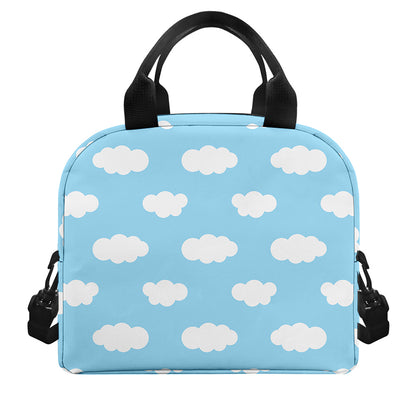Sky Cloud Pattern Print Insulated Lunch Bag