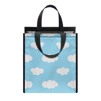 Sky Cloud Pattern Print Insulated Lunch Tote