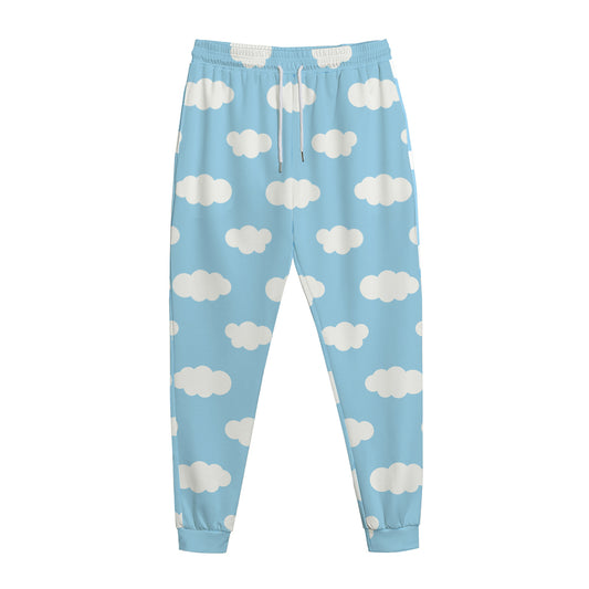 Sky Cloud Pattern Print Jogger Pants