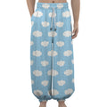 Sky Cloud Pattern Print Lantern Pants