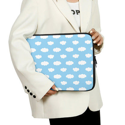 Sky Cloud Pattern Print Laptop Sleeve