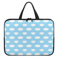 Sky Cloud Pattern Print Laptop Sleeve With Handle