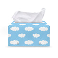 Sky Cloud Pattern Print Leather Tissue Box Cover