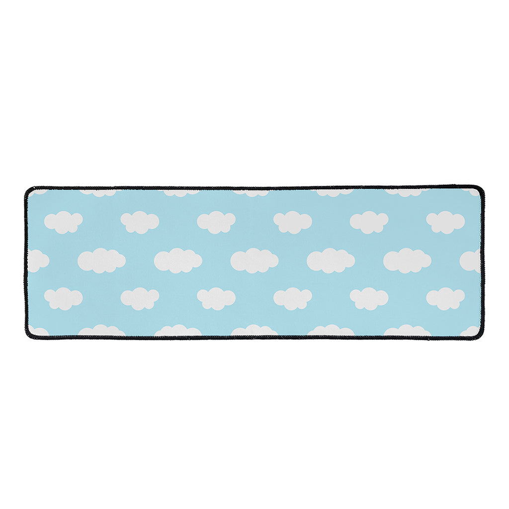 Sky Cloud Pattern Print Long Kitchen Mat