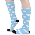 Sky Cloud Pattern Print Long Socks