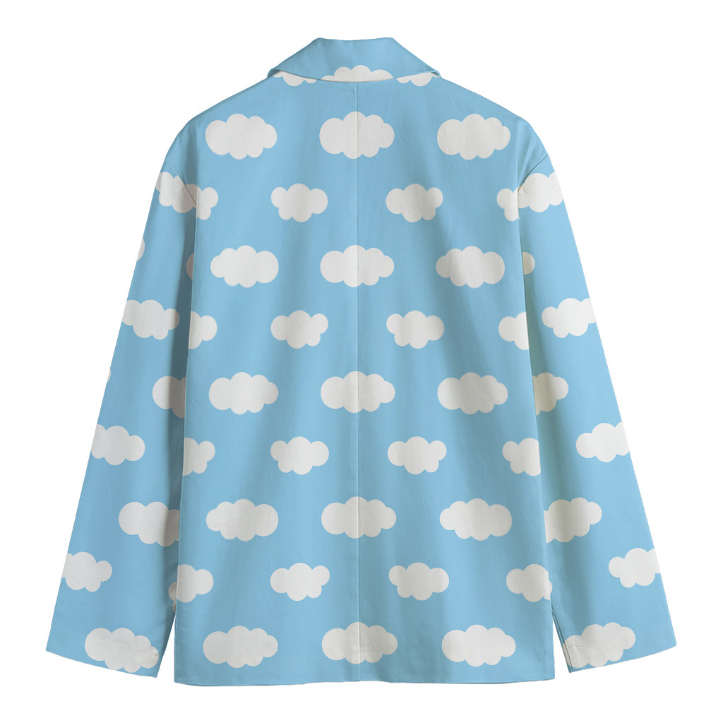 Sky Cloud Pattern Print Men's Blazer