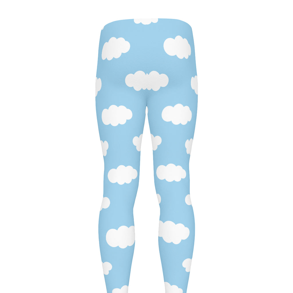 Sky Cloud Pattern Print Men's leggings