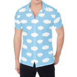 Sky Cloud Pattern Print Men's Shirt