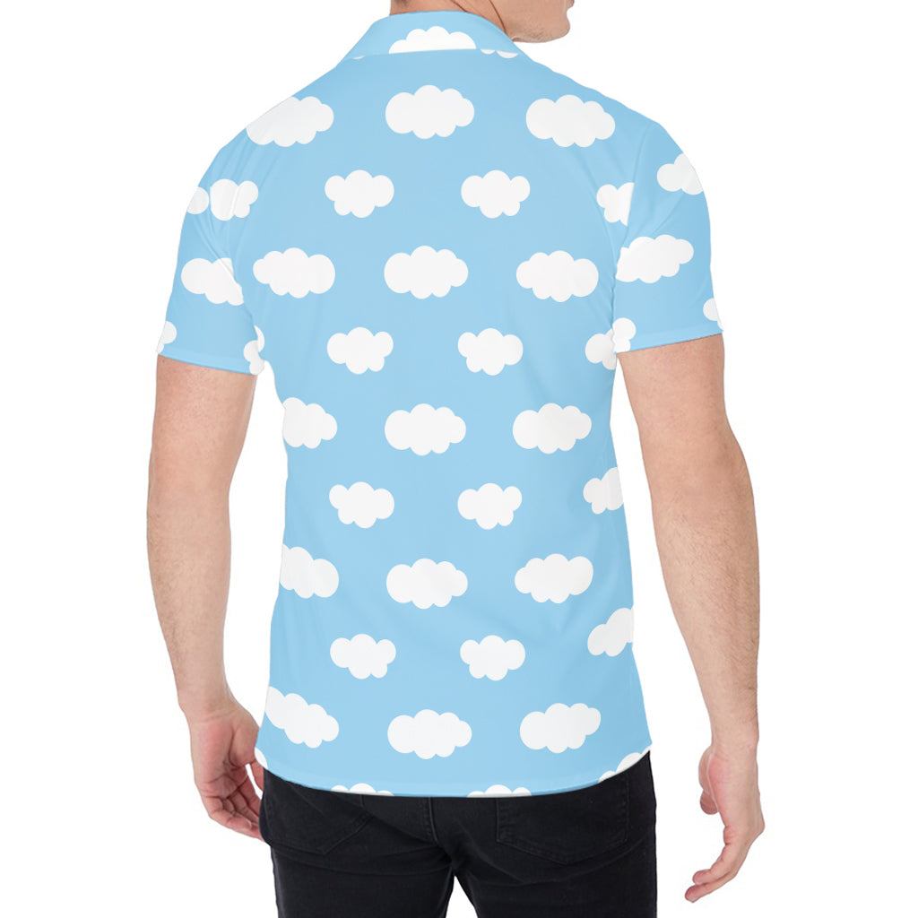 Sky Cloud Pattern Print Men's Shirt