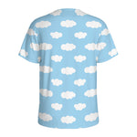 Sky Cloud Pattern Print Men's Sports T-Shirt