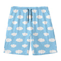 Sky Cloud Pattern Print Men's Swim Trunks
