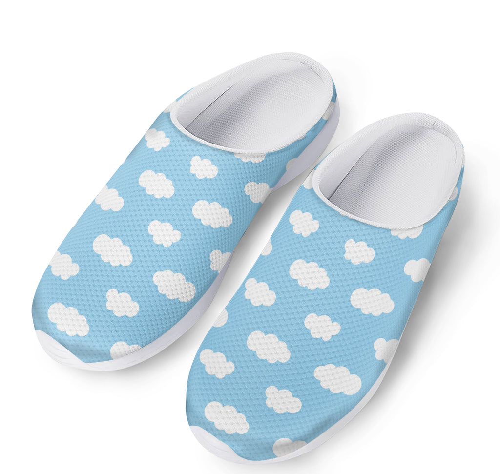 Sky Cloud Pattern Print Mesh Casual Shoes