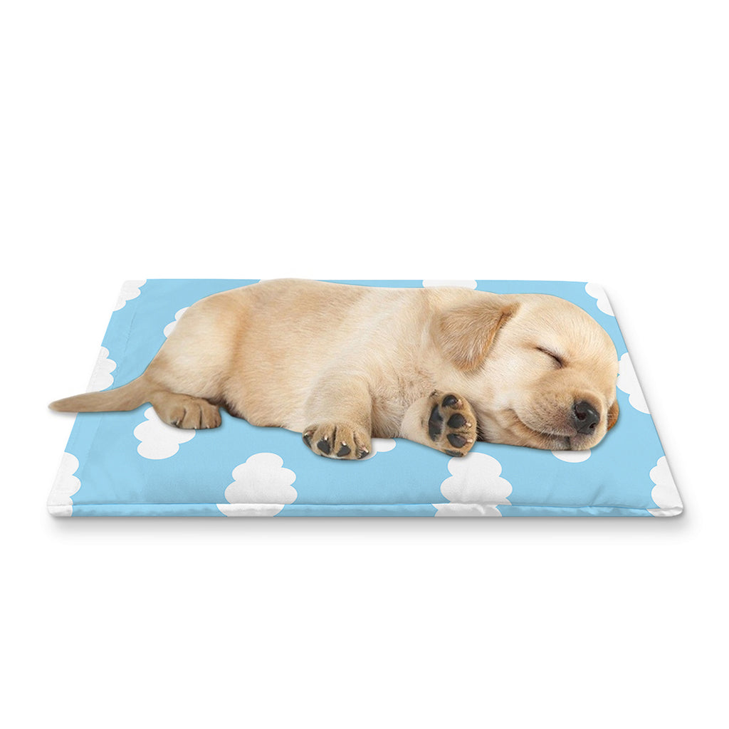 Sky Cloud Pattern Print Pet Cooling Mat Cover
