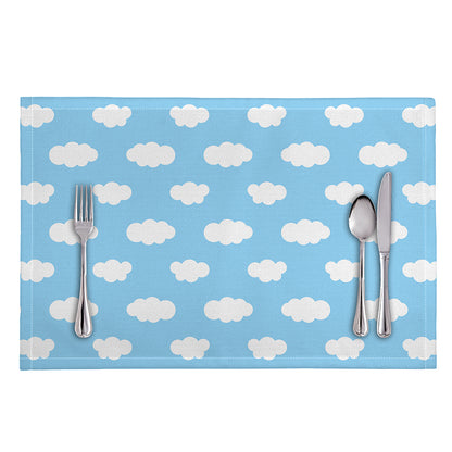 Sky Cloud Pattern Print Placemat