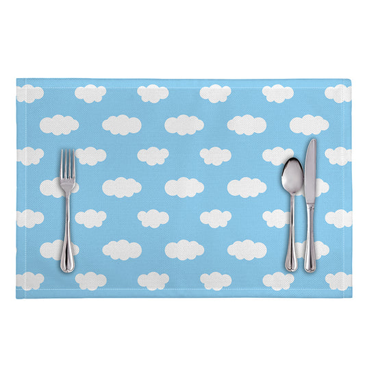 Sky Cloud Pattern Print Placemat