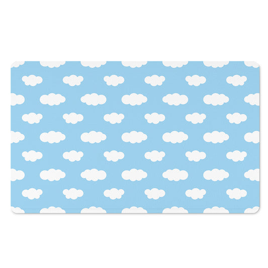 Sky Cloud Pattern Print Polyester Doormat