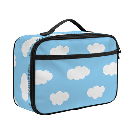 Sky Cloud Pattern Print Portable Lunch Bag