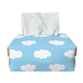 Sky Cloud Pattern Print Rectangle Tissue Box Cover