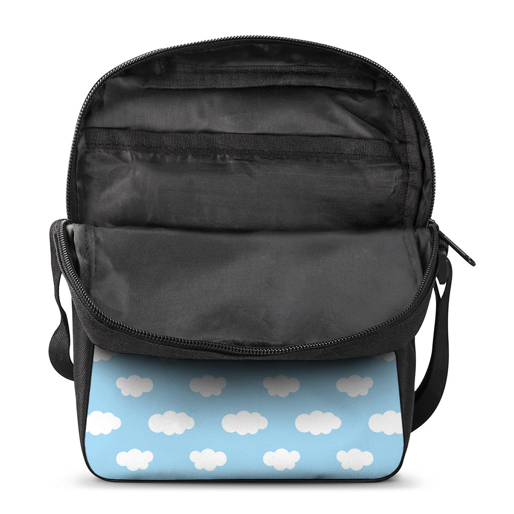 Sky Cloud Pattern Print Rectangular Crossbody Bag