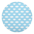 Sky Cloud Pattern Print Round Blanket