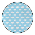 Sky Cloud Pattern Print Round Floor Mat
