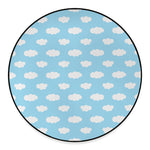 Sky Cloud Pattern Print Round Floor Mat