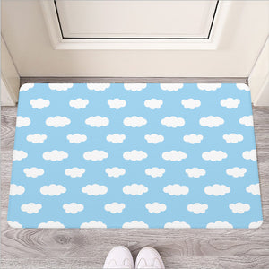 Sky Cloud Pattern Print Rubber Doormat