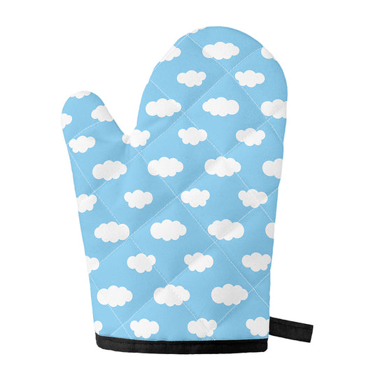 Sky Cloud Pattern Print Single Oven Mitt