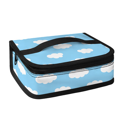 Sky Cloud Pattern Print Small Lunch Bag