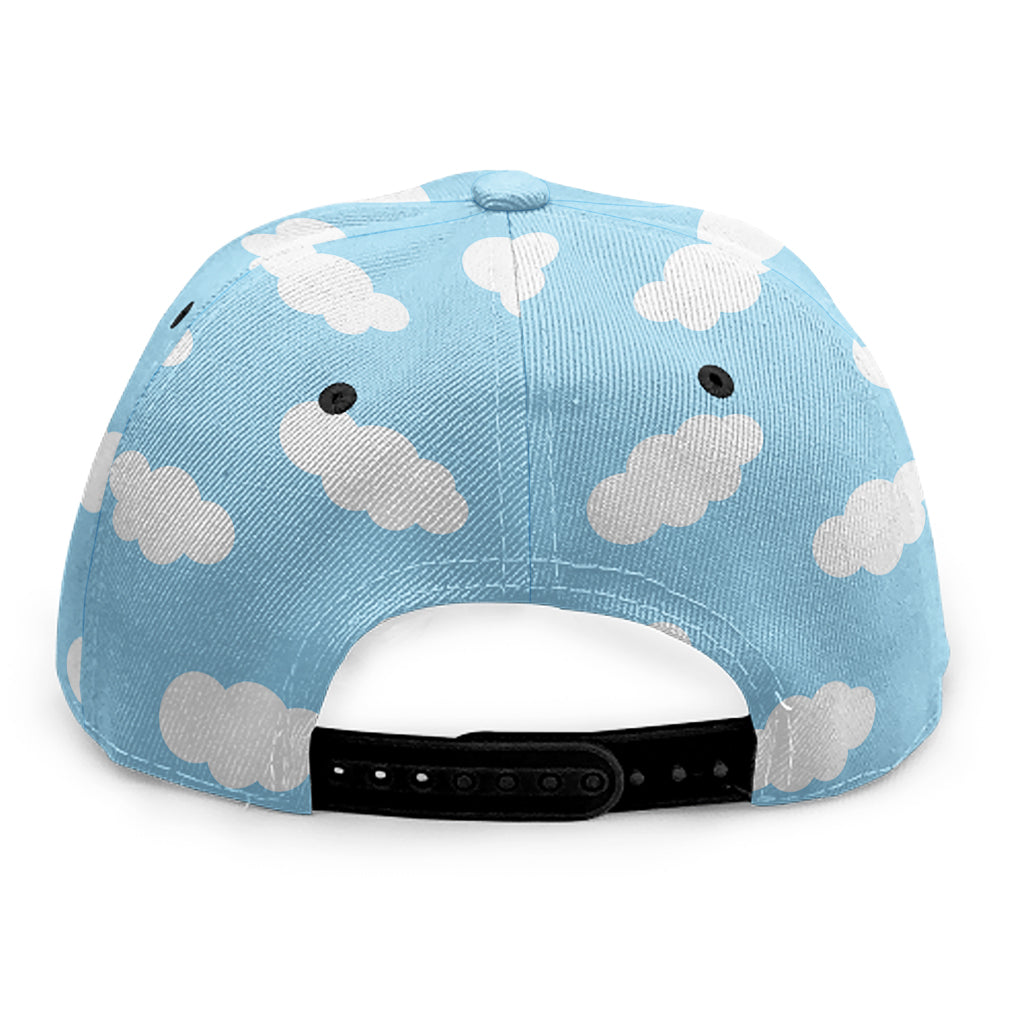 Sky Cloud Pattern Print Snapback Cap