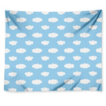Sky Cloud Pattern Print Tapestry