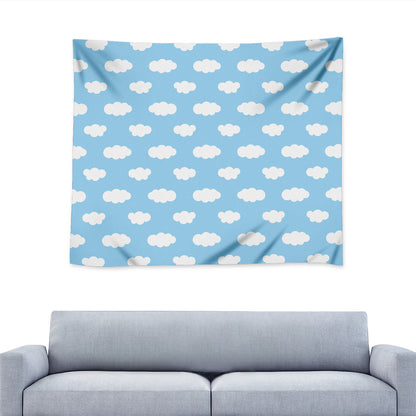 Sky Cloud Pattern Print Tapestry
