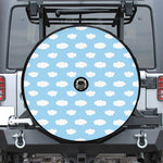 Sky Cloud Pattern Print Tire Cover With Camera Hole