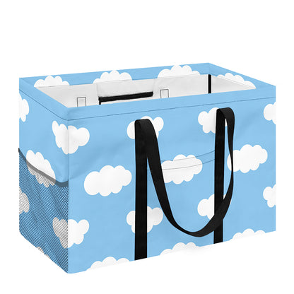 Sky Cloud Pattern Print Utility Tote Bag