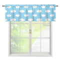 Sky Cloud Pattern Print Window Valance