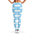 Sky Cloud Pattern Print Women's Leggings