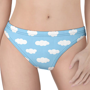 Sky Cloud Pattern Print Women's Thong