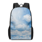 Sky Cloud Print 17 Inch Backpack
