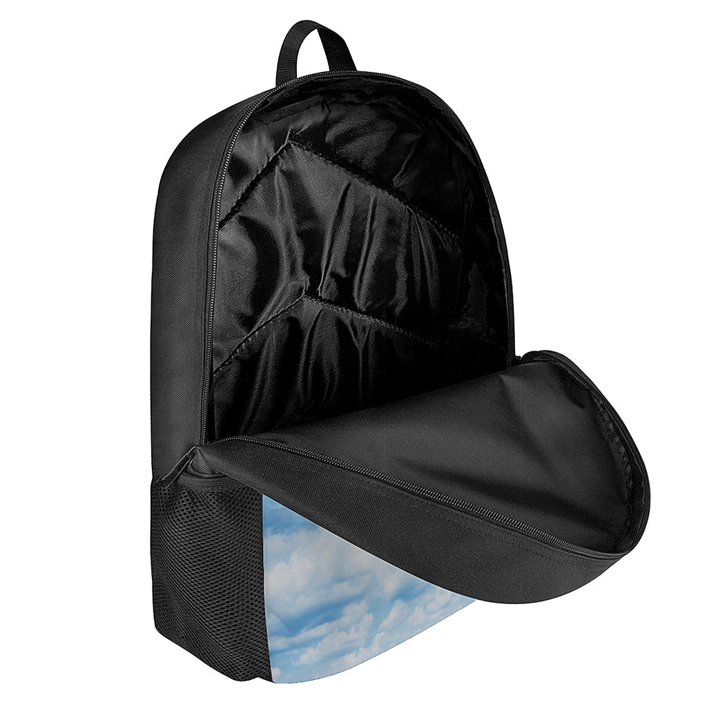 Sky Cloud Print 17 Inch Backpack