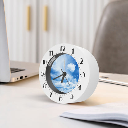 Sky Cloud Print Alarm Clock